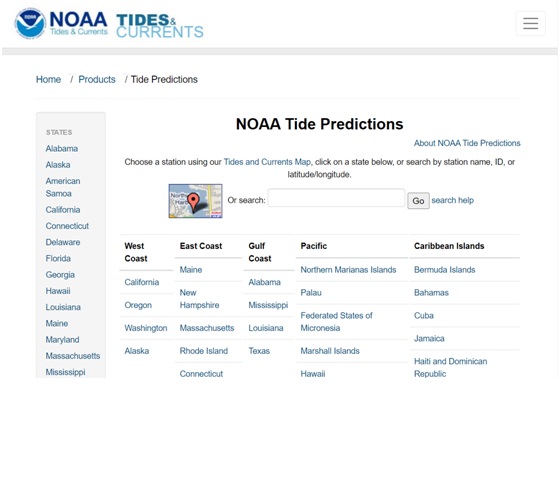 NOAA Tide Predictions image